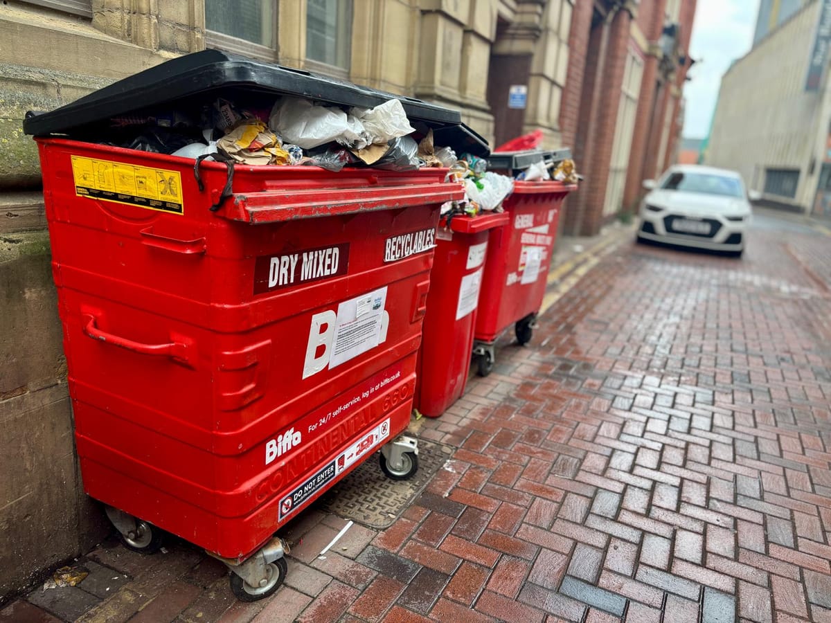Why are so many streets cluttered with overflowing bins?