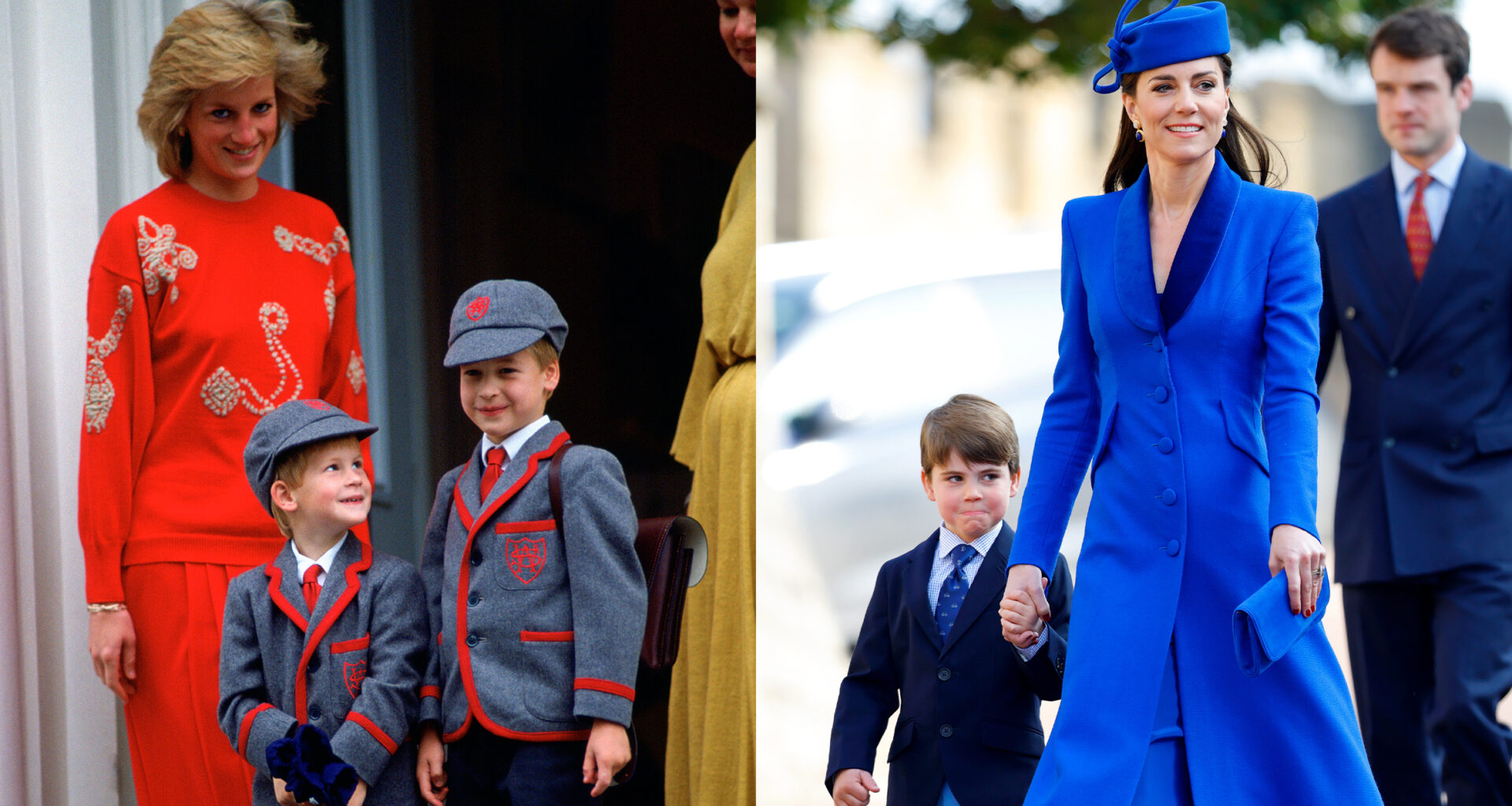 matching - diana, harry, william; kate and louis