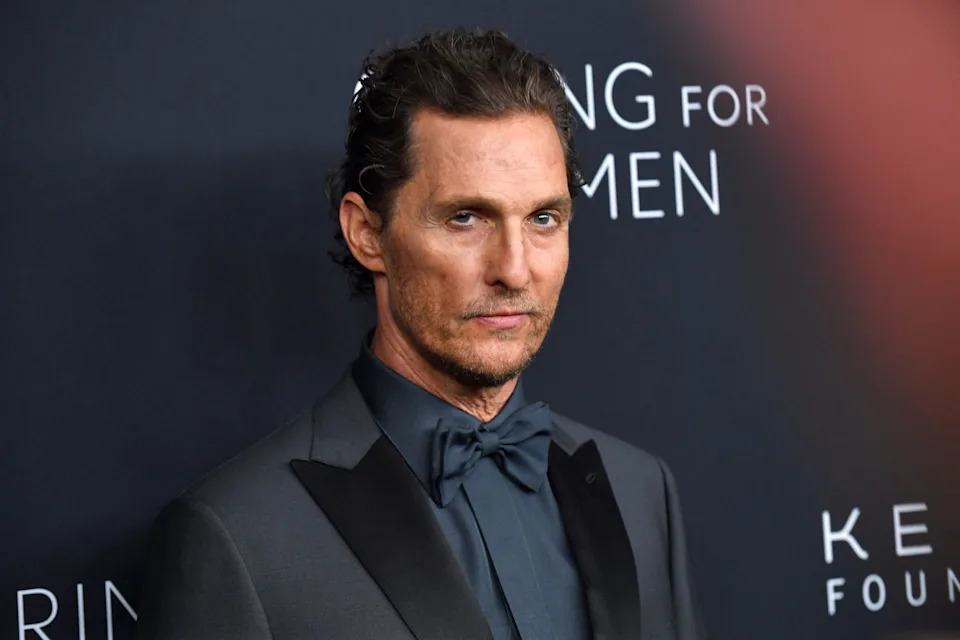 Matthew McConaughey attends the 2024 Kering Foundation's Caring for Women dinner on Sept. 9, 2024.