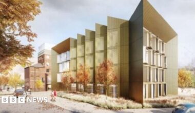 Artist impression for a new hotel on the former Guest & Chrimes site in Rotherham, which was built between 1857 and 1888 to produce crucial components for public water systems, including the original leak-proof tap