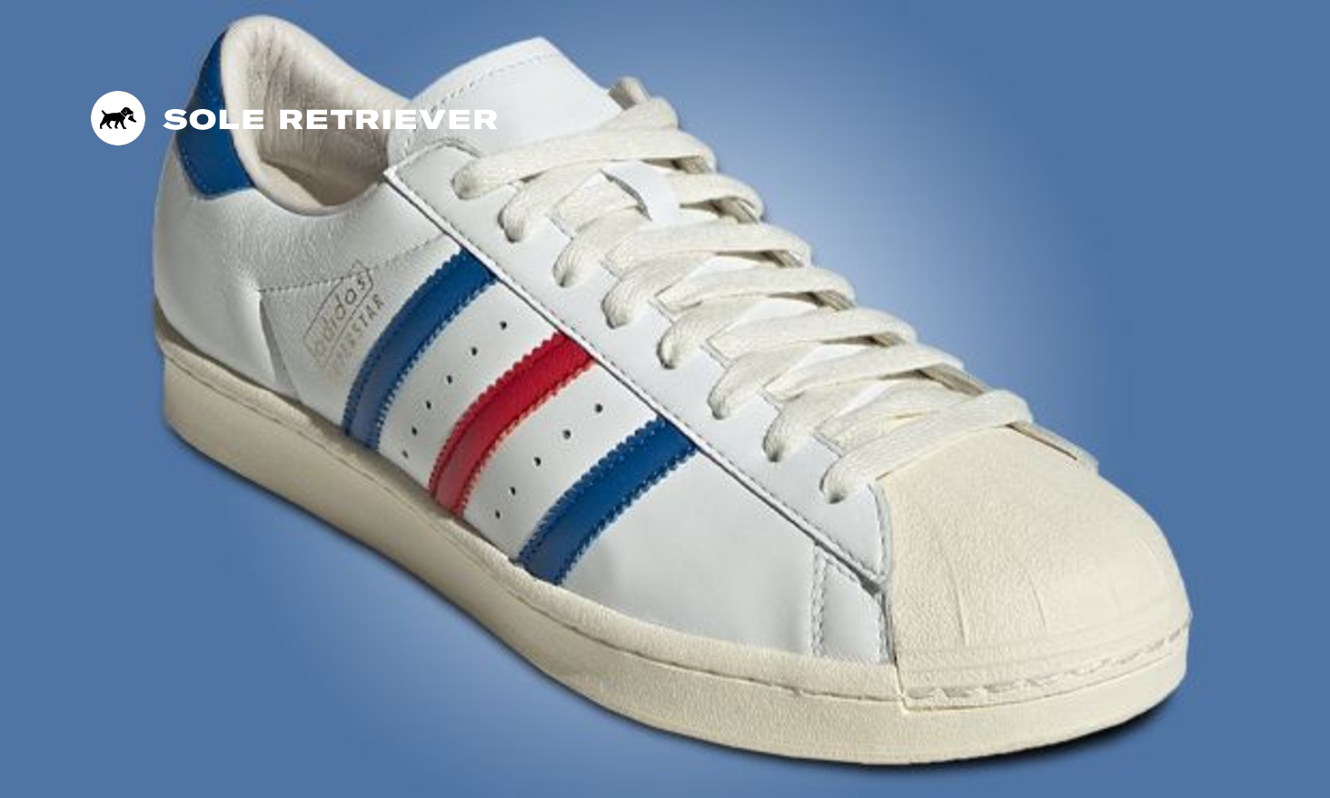 adidas Superstar Vintage Made In Germany White Blue Red