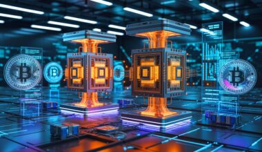 Illustration of the potential impact of quantum computing advancements on the security of Bitcoin and cryptocurrencies.