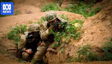 Technology has been a feature of the Russia-Ukraine war. But at this training, things are different
