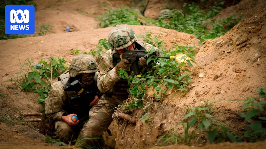 Technology has been a feature of the Russia-Ukraine war. But at this training, things are different