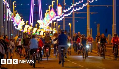 Ride the Lights event to close Blackpool Promenade to traffic