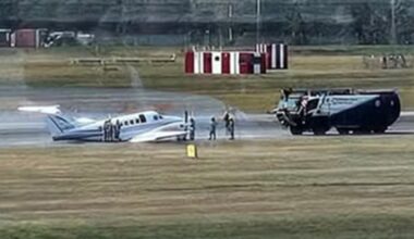 Birmingham Airport latest: Runway shut and flights halted after plane’s emergency landing