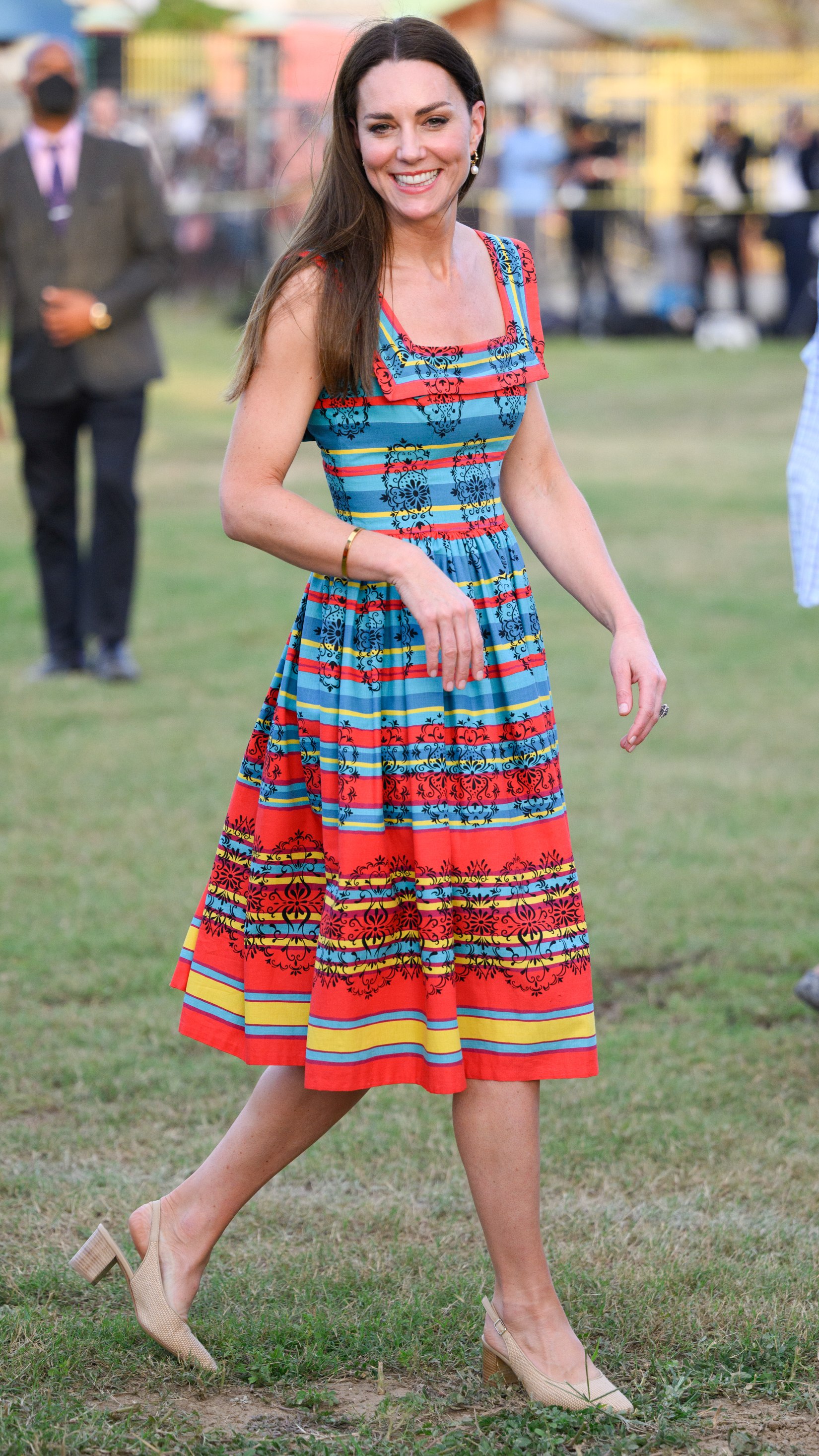 Catherine, Princess of Wales visits Trench Town, the birthplace of reggae music, on day four of the Platinum Jubilee Royal Tour of the Caribbean on March 22, 2022