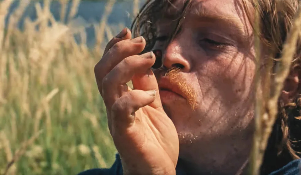 Caleb Landry Jones in Harvest.