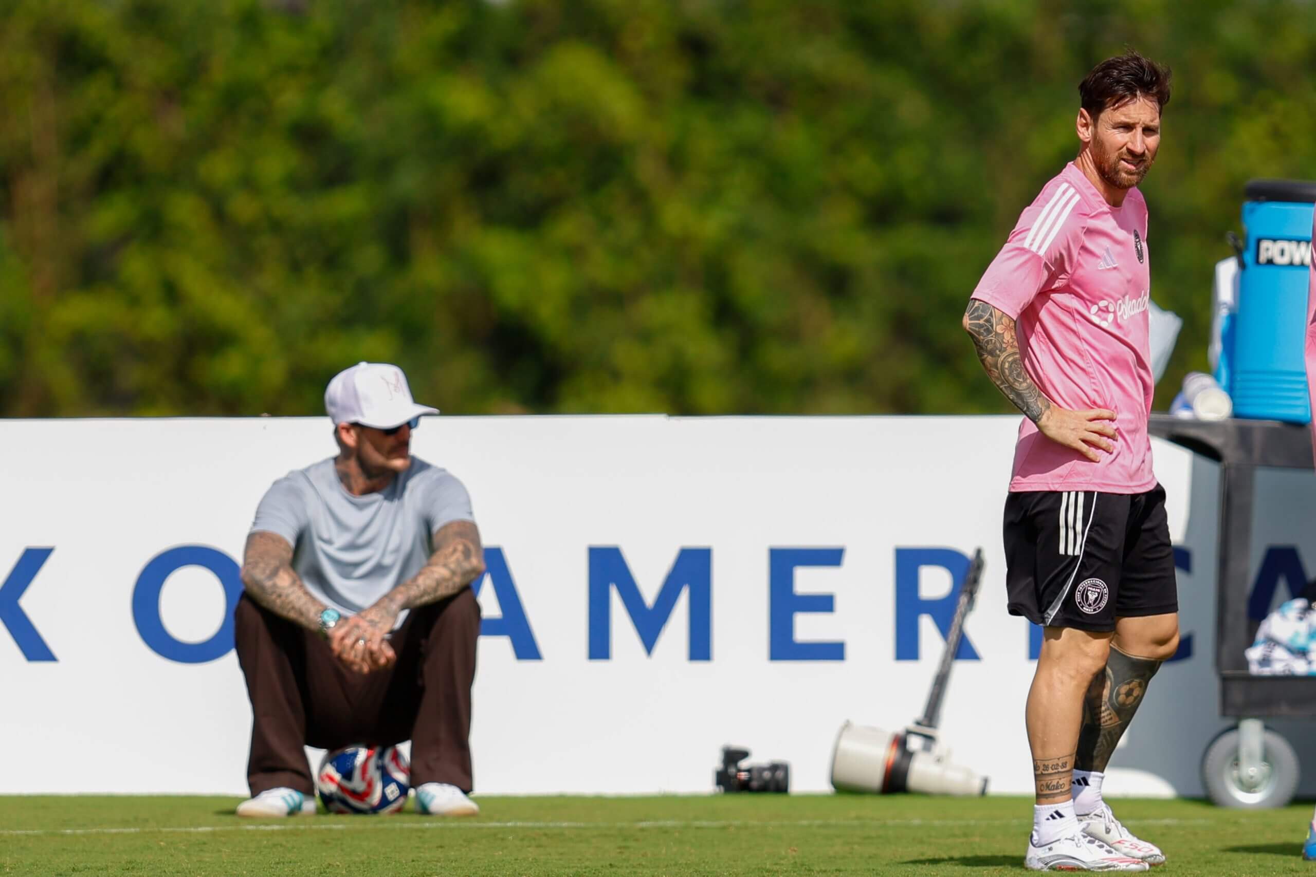 Beckham was in Florida on Friday ahead of Inter Miami's Club World Cup opener this weekend (Chris Arjoon/Getty Images)