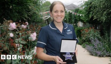 'Role model' Gobowen nurse receives national award