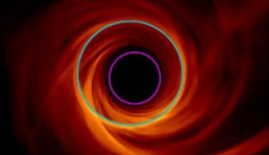 Snapshot image from radiative simulations of M87 black hole. Credit: DOI: 10.1093/mnras/staf200