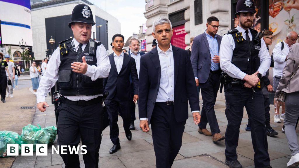 Knife crime and other offences fall in London, says Sir Sadiq Khan