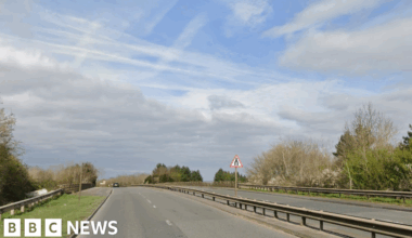 Road near Bristol closed after crash between car and motorbike