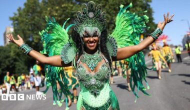 Notting Hill Carnival live: Thousands join London's festival of Caribbean culture