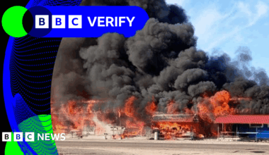 BBC Verify Live: Analysing blast in Ukraine and India fighter jet losses disinformation