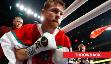 Canelo Alvarez enters the ring before his fight against Gennadiy Golovkin