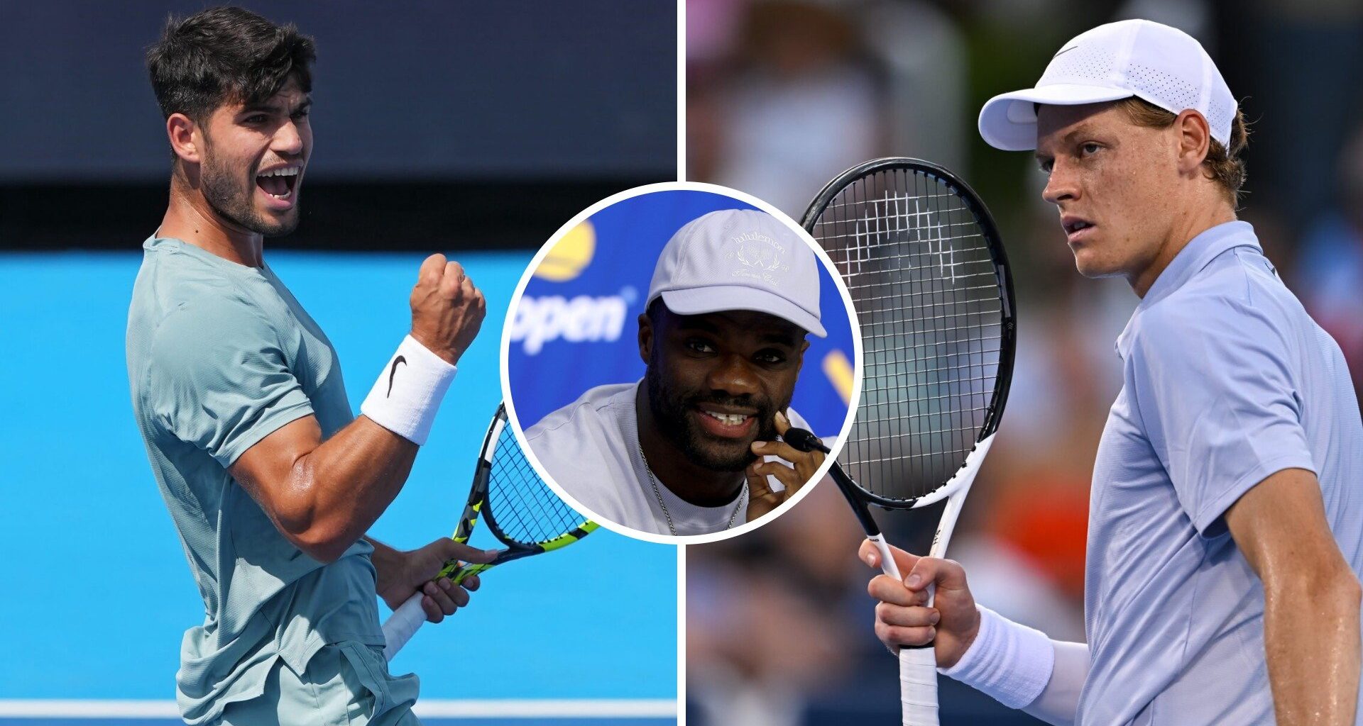 Frances Tiafoe predicts who will have the better tennis career out of Carlos Alcaraz and Jannik Sinner