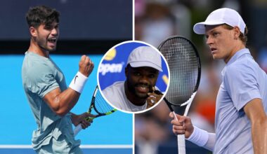 Frances Tiafoe predicts who will have the better tennis career out of Carlos Alcaraz and Jannik Sinner