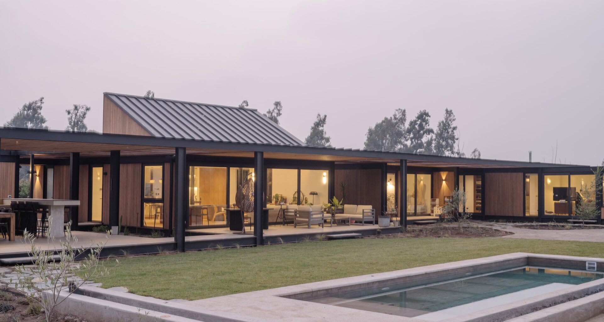 Chilean house with skylights