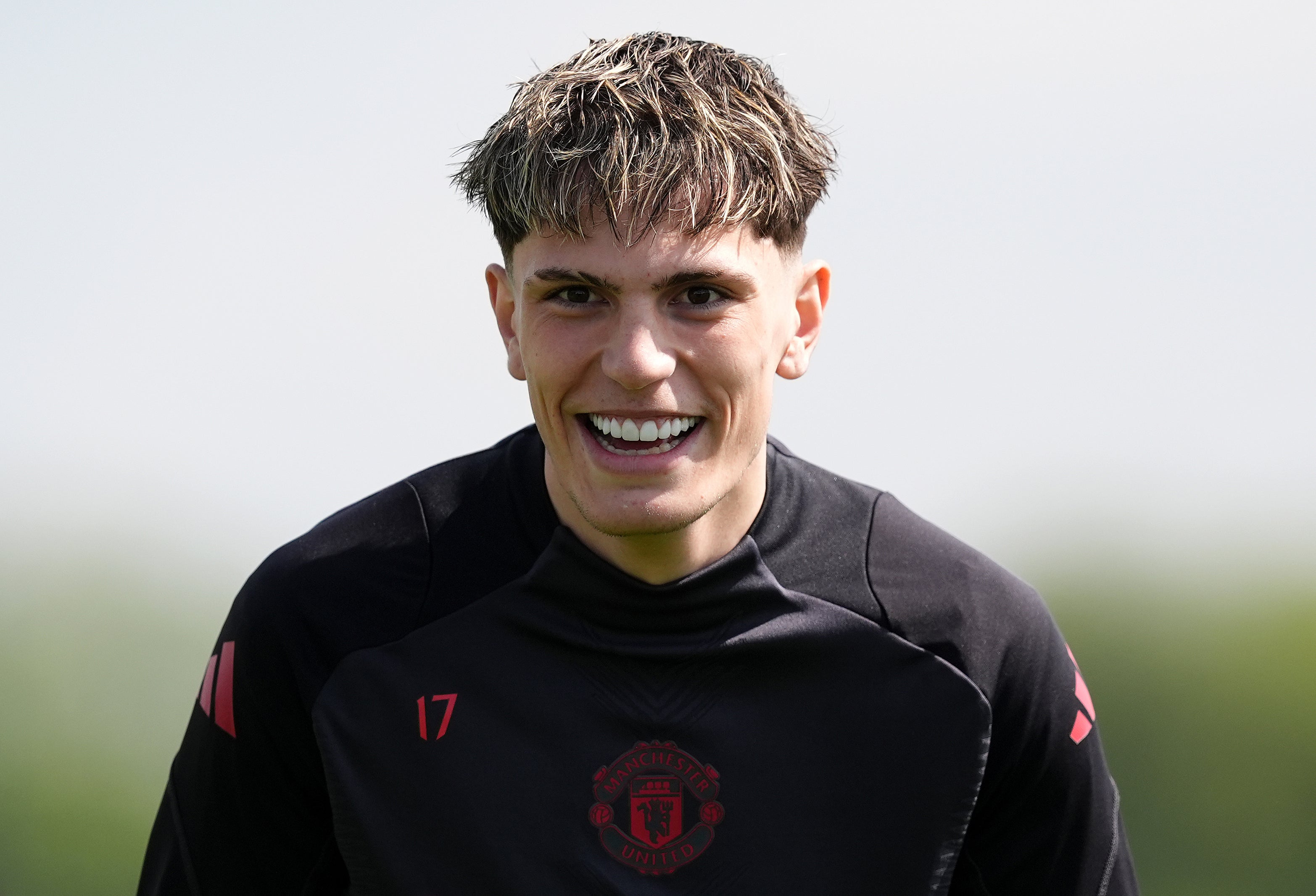 Alejandro Garnacho has been outspoken on social media during his protracted departure from Manchester United (Martin Rickett/PA)
