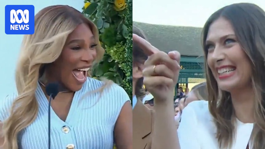 Serena Williams surprises Maria Sharapova at tennis hall of fame induction