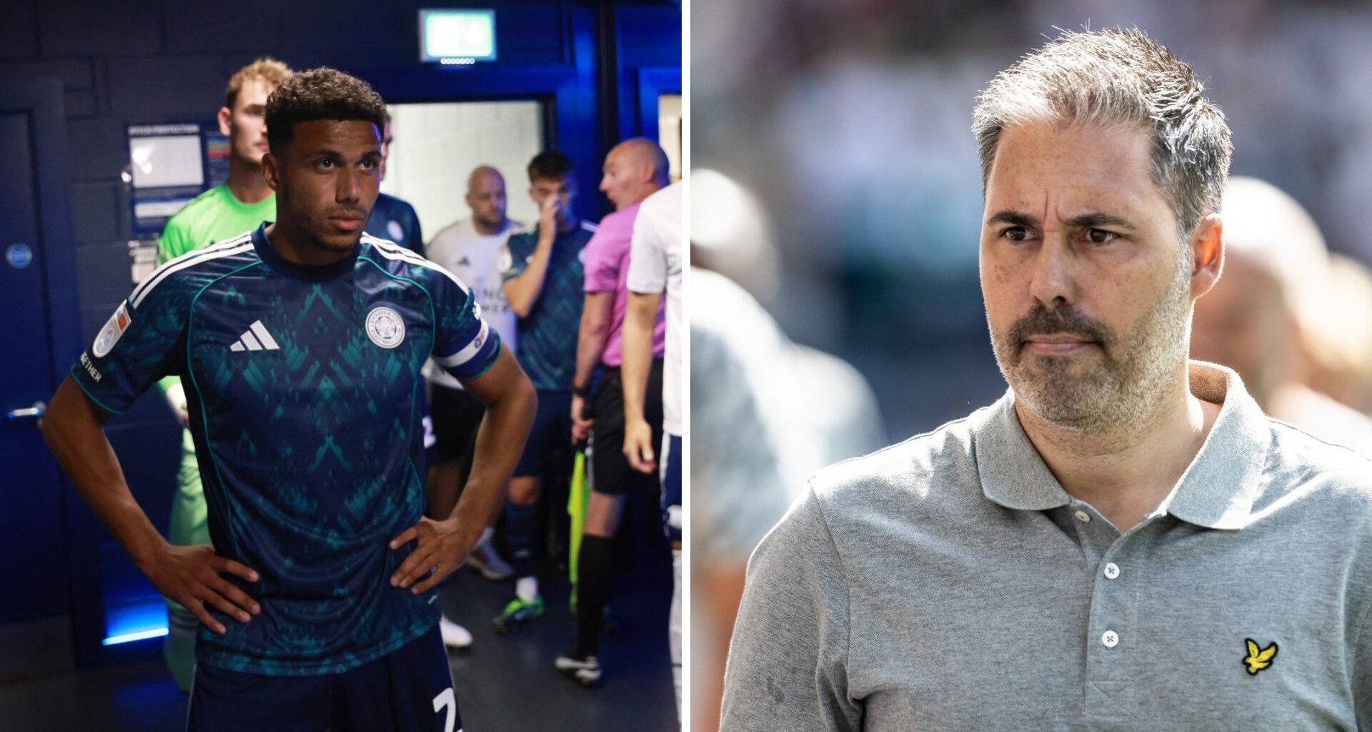 Leeds United blow as Leicester City boss confirms James Justin has picked up an injury amid talks
