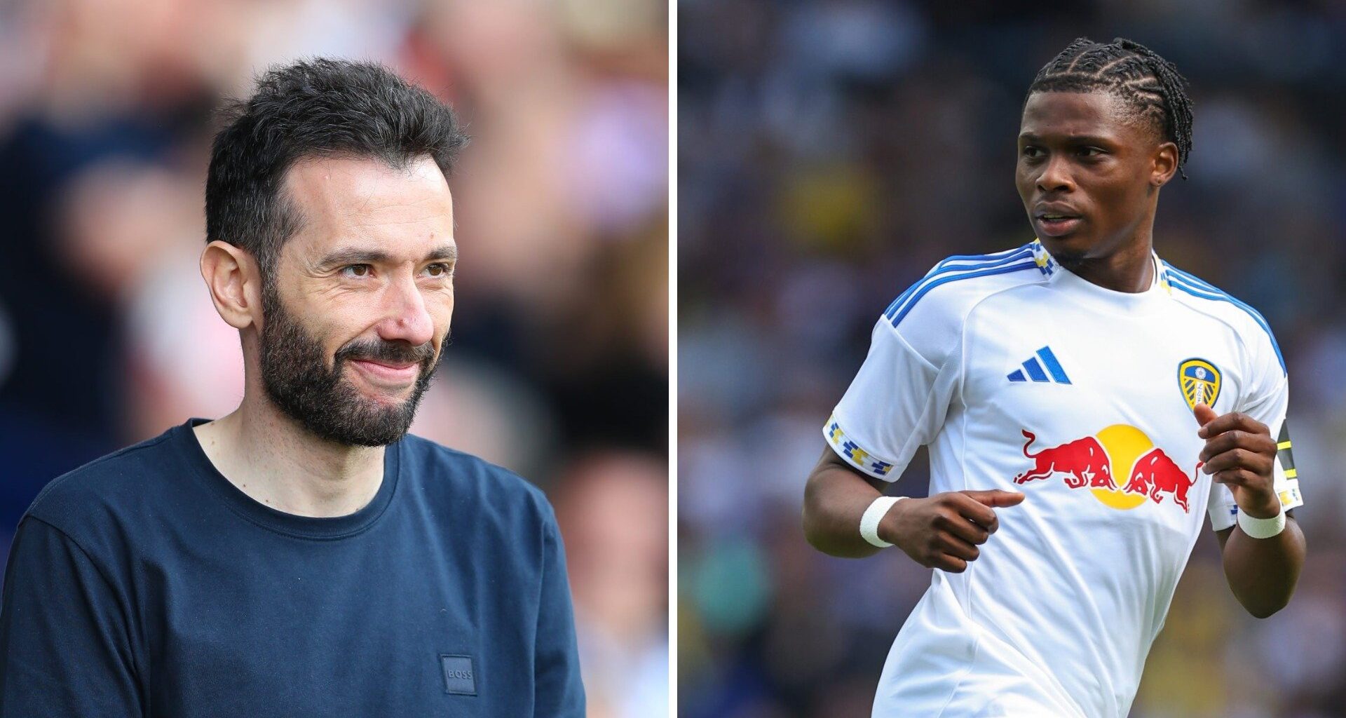 Largie Ramazani speaks to Spanish media at airport as Leeds United ace set to join Valencia