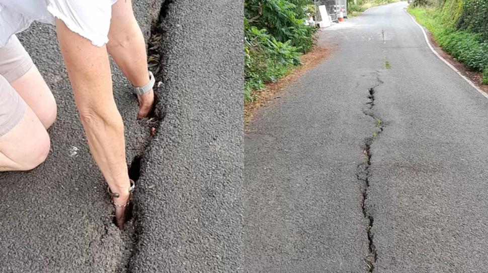 Crack on Island Lane, Winmarleigh (Lancashire Coroner)