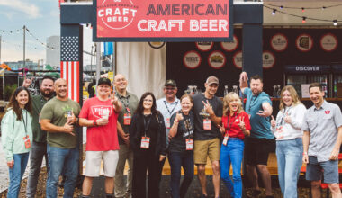 craft beer ambassadors posed at american craft beer event