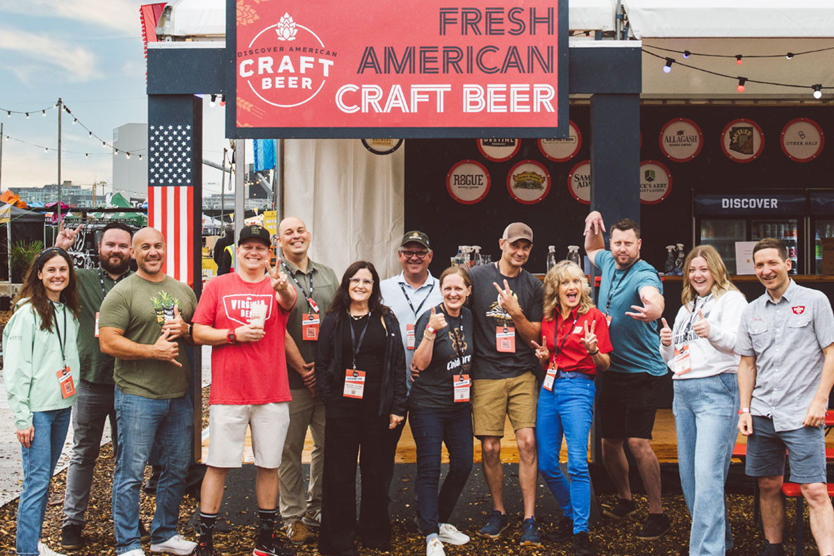 craft beer ambassadors posed at american craft beer event