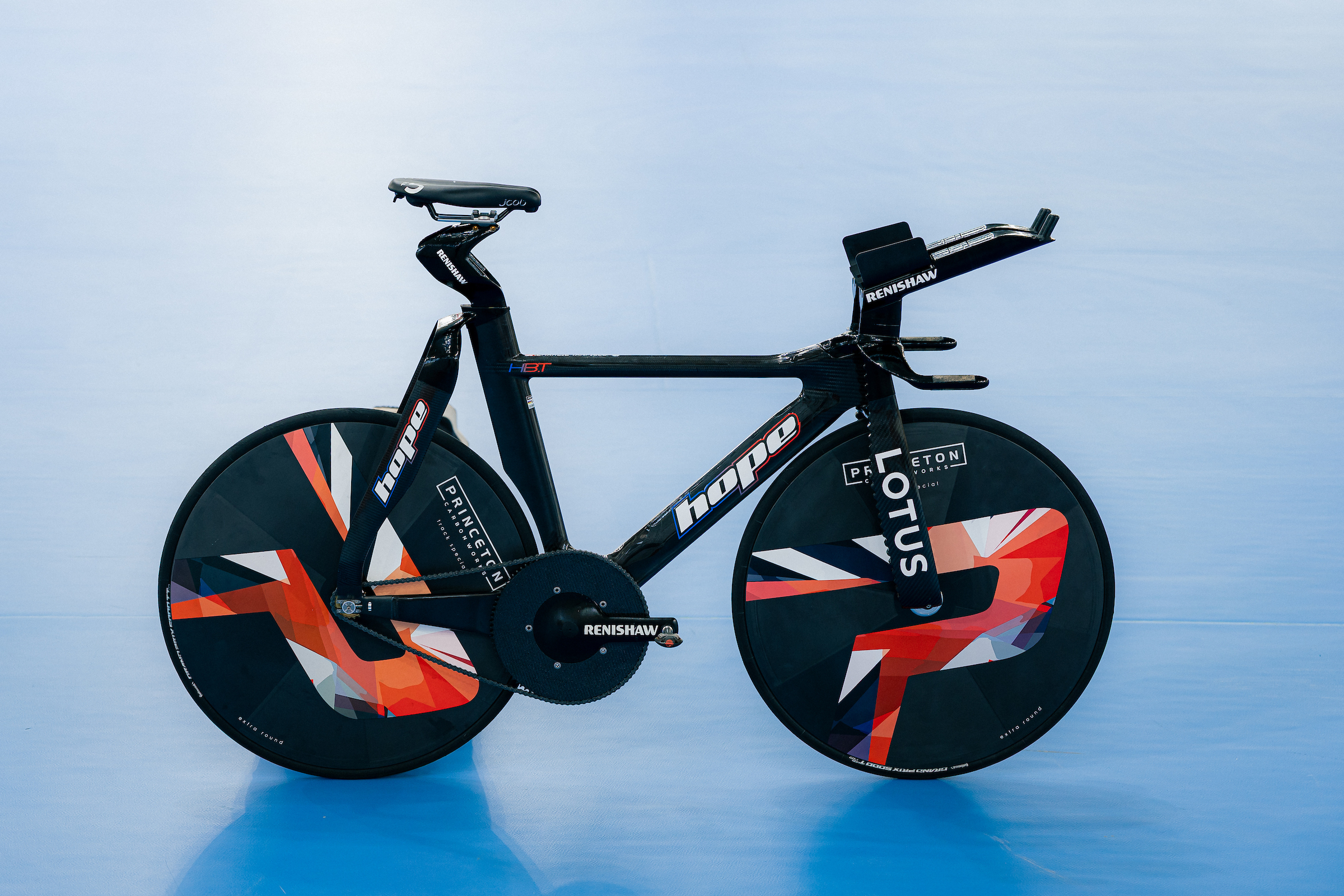 Details of the Hope HB.T used by GB Cycling Team