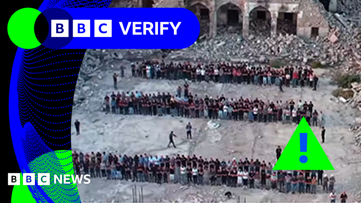 BBC Verify Live: Viral Gaza video is an AI fake and South China Sea ship collision assessed