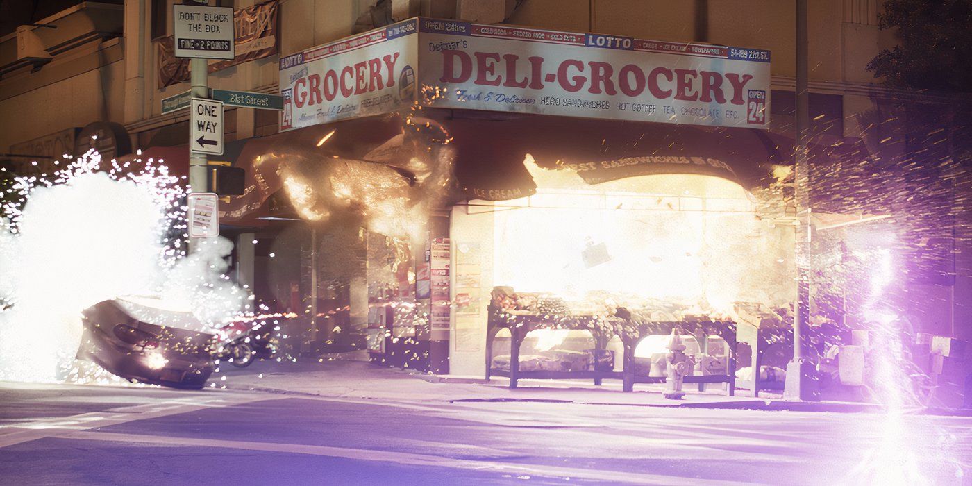 Delmar's Deli getting destroyed in Spider-Man Homecoming