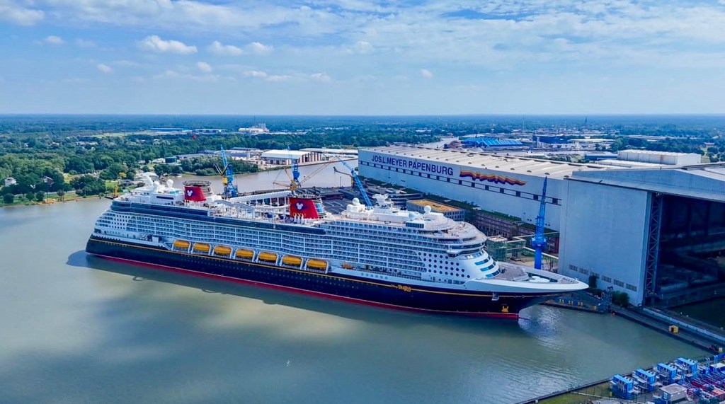 Disney Destiny Ship Floats Out of Meyer Werft Shipyard in Germany   DCL Fan