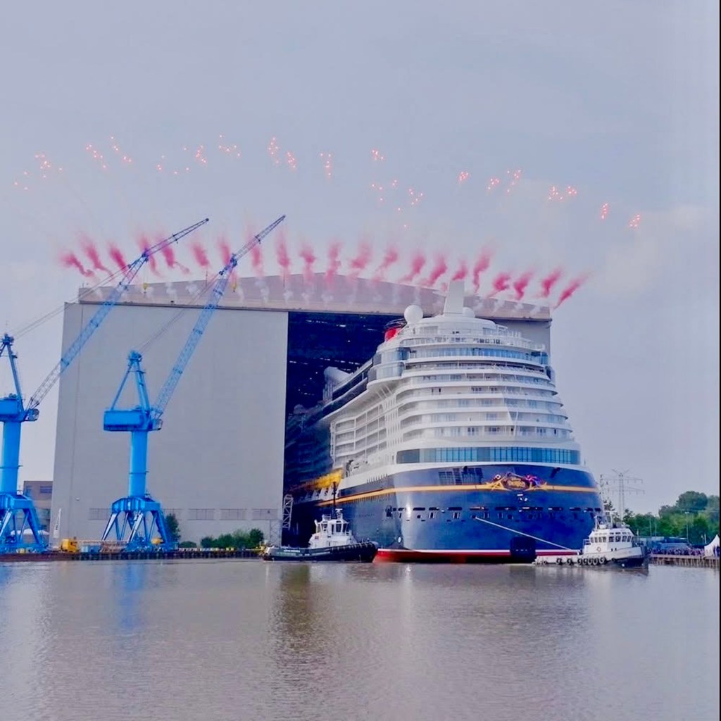 Disney Destiny Ship Floats Out of Meyer Werft Shipyard in Germany   DCL Fan