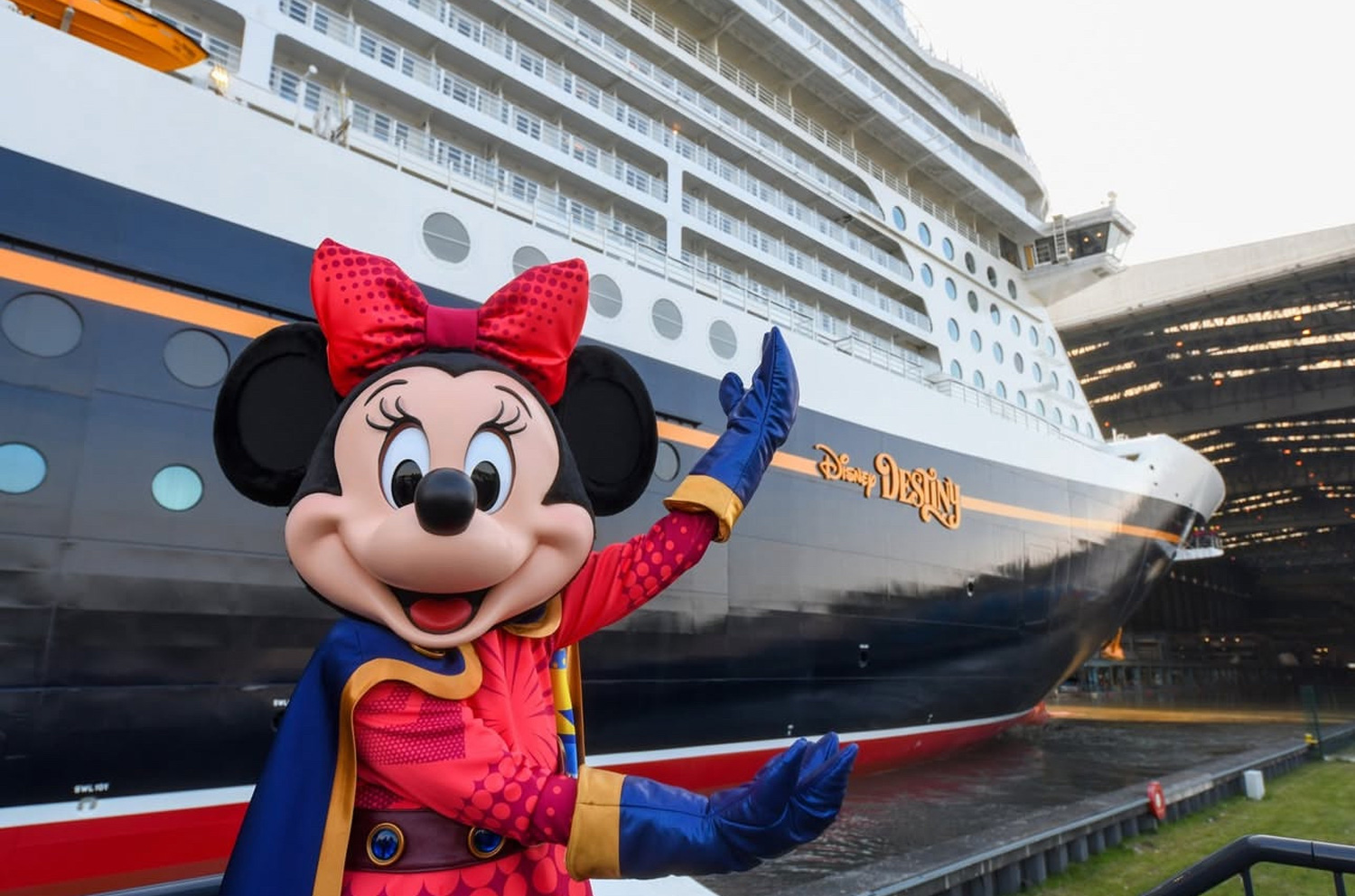 Disney Destiny Ship Floats Out of Meyer Werft Shipyard in Germany