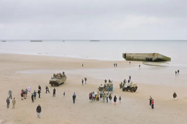 Alex Crétey Systermans Commemorating D-Day on the beach in Arromanches-les-Bains.