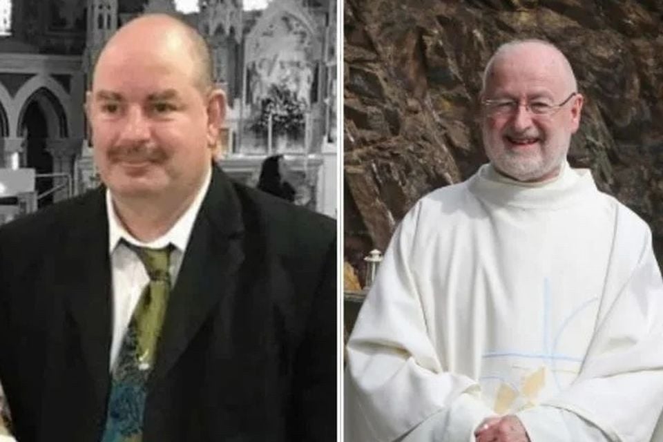 Left: Stephen Brannigan. Right: Fr John Murray. Both men were attacked in Downpatrick on Sunday