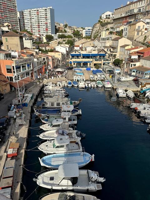 Tiny Marseille port at Vallon des Auffes