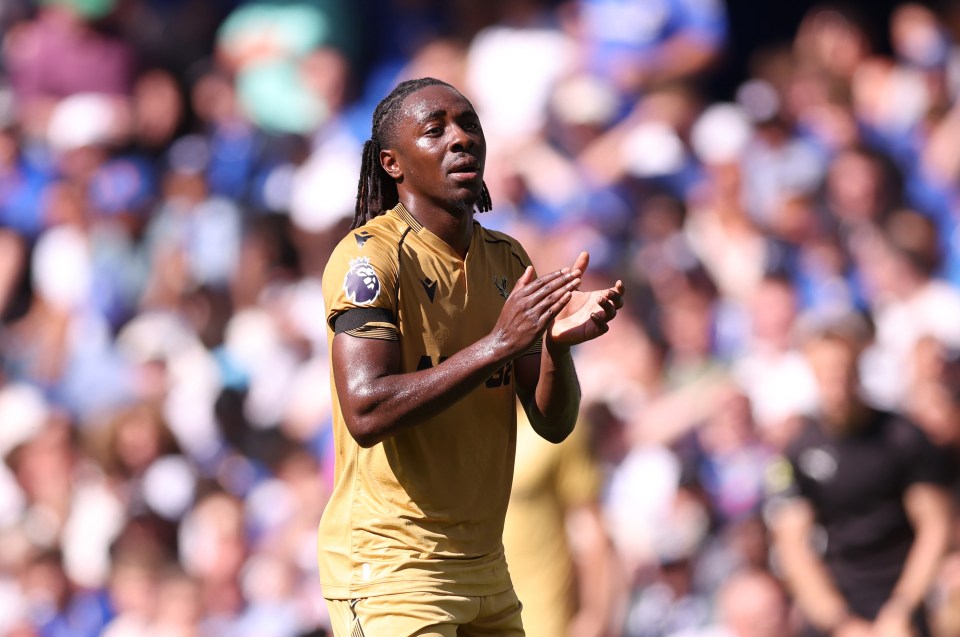Eze appeared to say goodbye to the Palace fans as he applauded them at full time