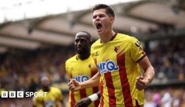 Watford 2-1 Queens Park Rangers: Luca Kjerrumgaard nets twice in Hornets win