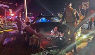 Pursuit ends with airborne vehicle, three injuries