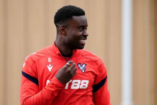 Marc Guehi training Crystal Palace (John Walton/PA)