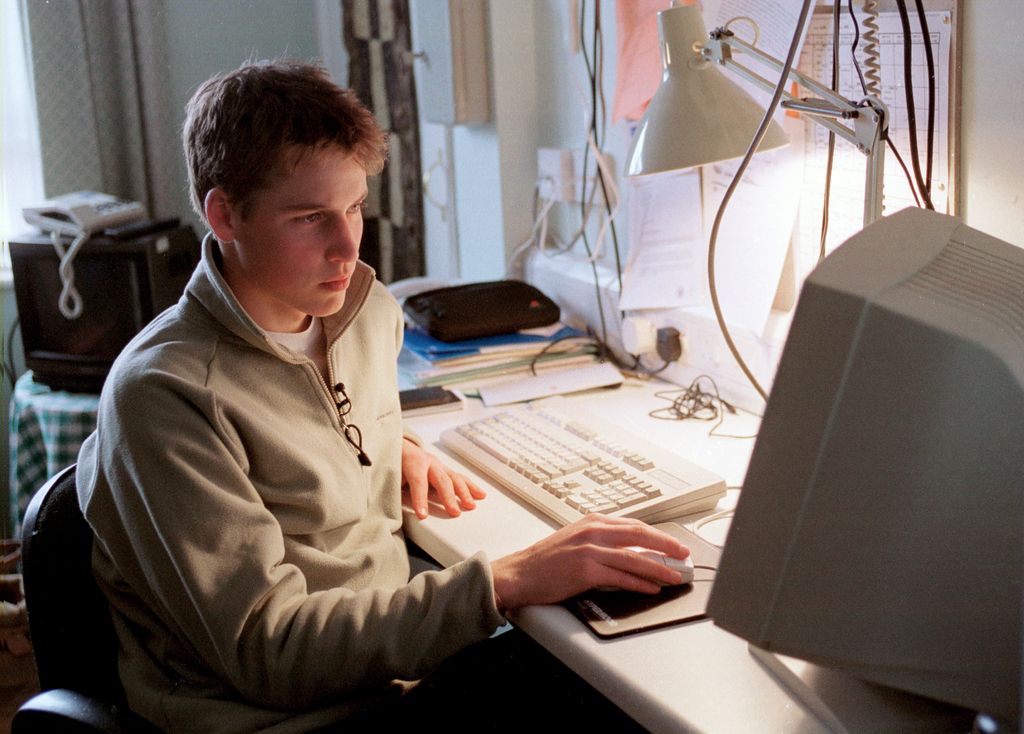 Prince William studying at Eton College