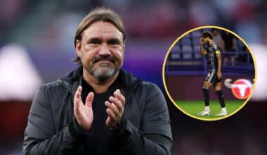 Daniel Farke 'happy' with Dominic Calvert-Lewin's disastrous Leeds United debut