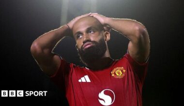 Grimsby 2-2 Manchester United (12-11 pens): Bryan Mbeumo misses in shootout as Man Utd humiliated