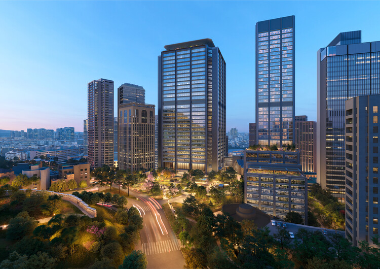 Foster + Partners Reveals Design for Mixed-Use Development in Central Seoul, South Korea - Image 1 of 7