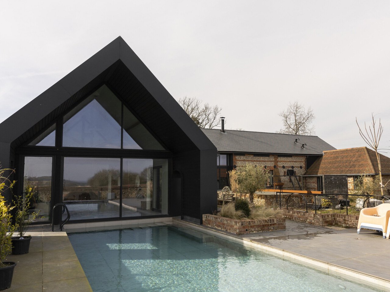 Collapsing Dairy Barn Was Converted Into A Modern Family Home In Hampshire Countryside