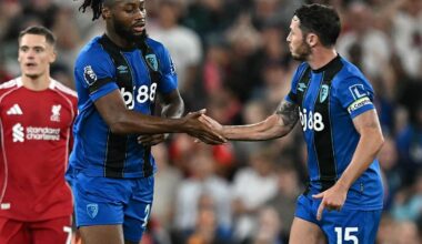 Liverpool vs Bournemouth live updates: Antoine Semenyo pulls a goal back after Ekitike, Gakpo strike