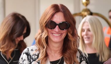 Julia Roberts is seen arriving into Venice ahead of the 82nd Venice International Film Festival 2025 on August 27, 2025 in Venice, Italy.